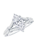 1 Carat Marquise Cut Lab Grown Diamond Split Shank Engagement Ring with IGI Certificate - Courbe et Compagnie