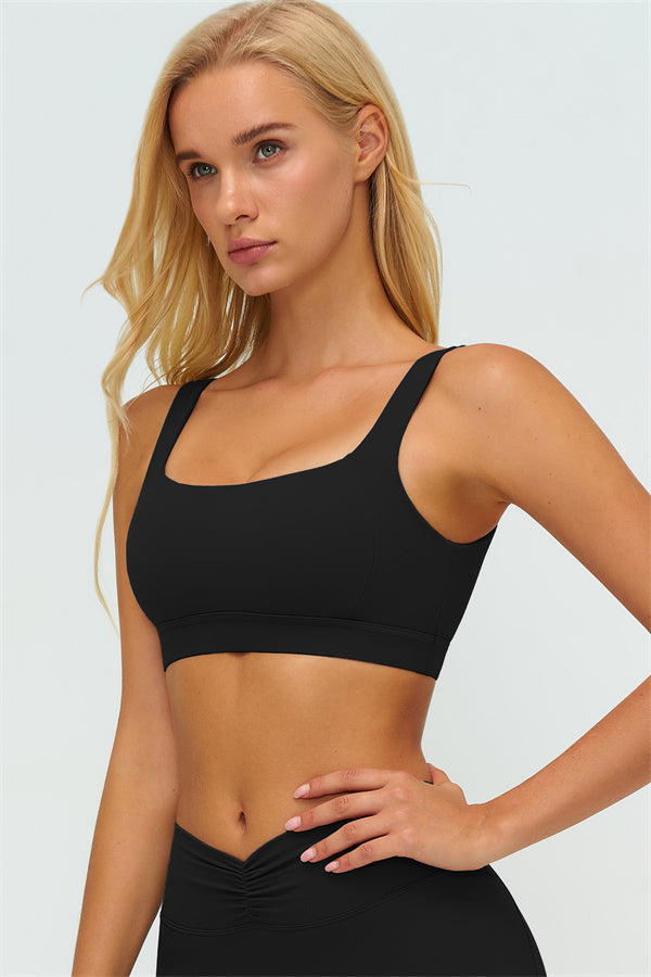 The Lushness V-Back Sports Bra Flared Leggings 2-Piece Set
