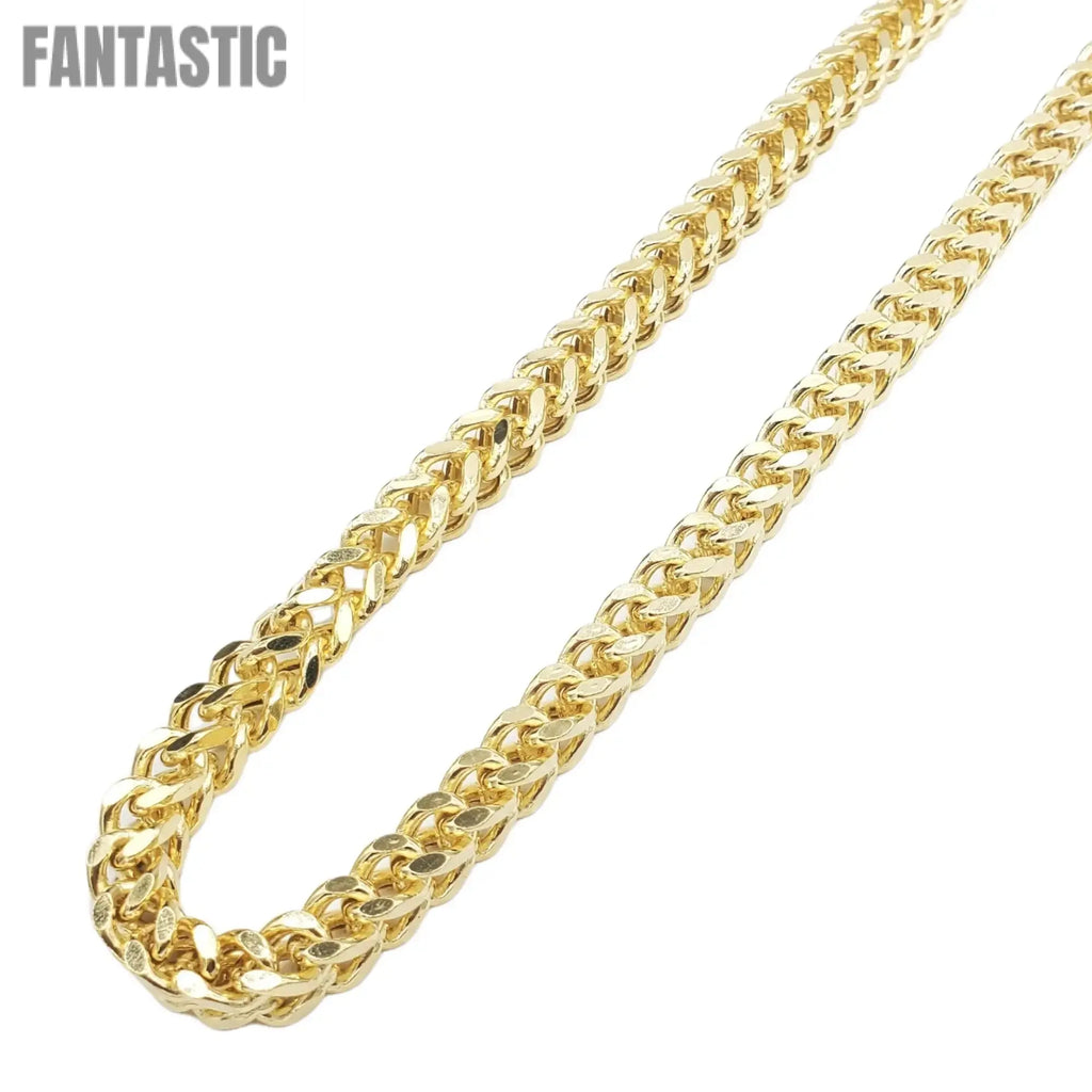 14K Gold- Hollow Franco Chain