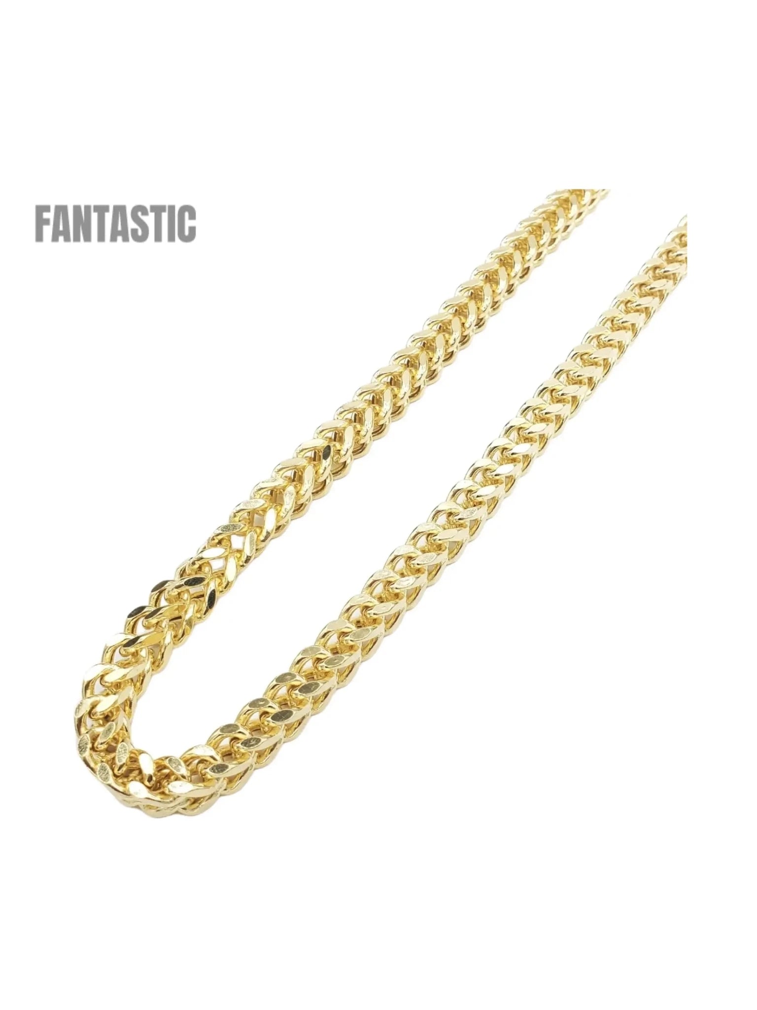 14K Gold- Hollow Franco Chain - Courbe et Compagnie