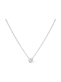 14K Gold Lab Grown Diamond Modern Bezel-Set Solitaire 16"-18" Pendant Necklace (F-G Color, VS2-SI1 Clarity) - Courbe et Compagnie