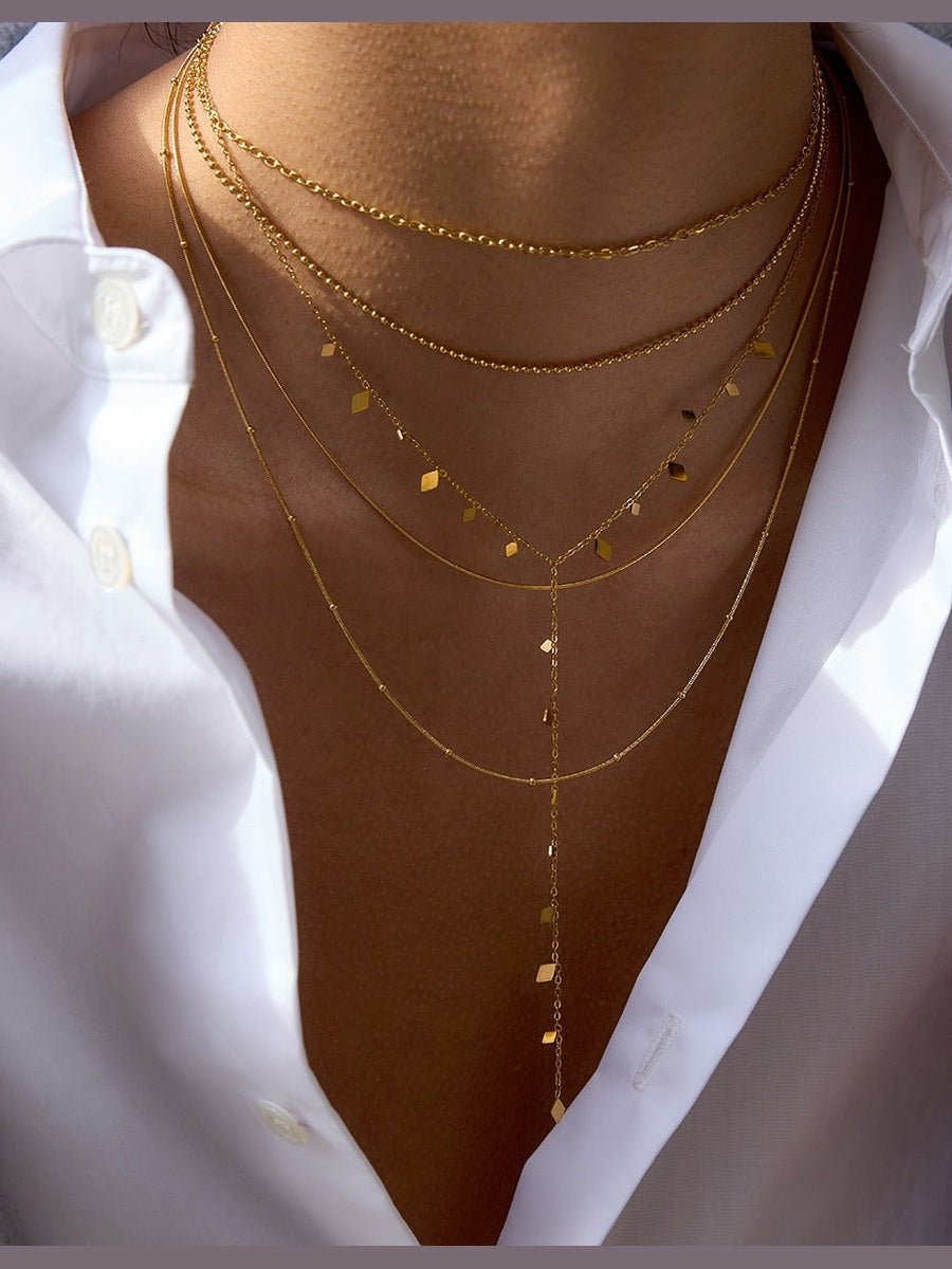 18K gold layered necklace - Courbe et Compagnie