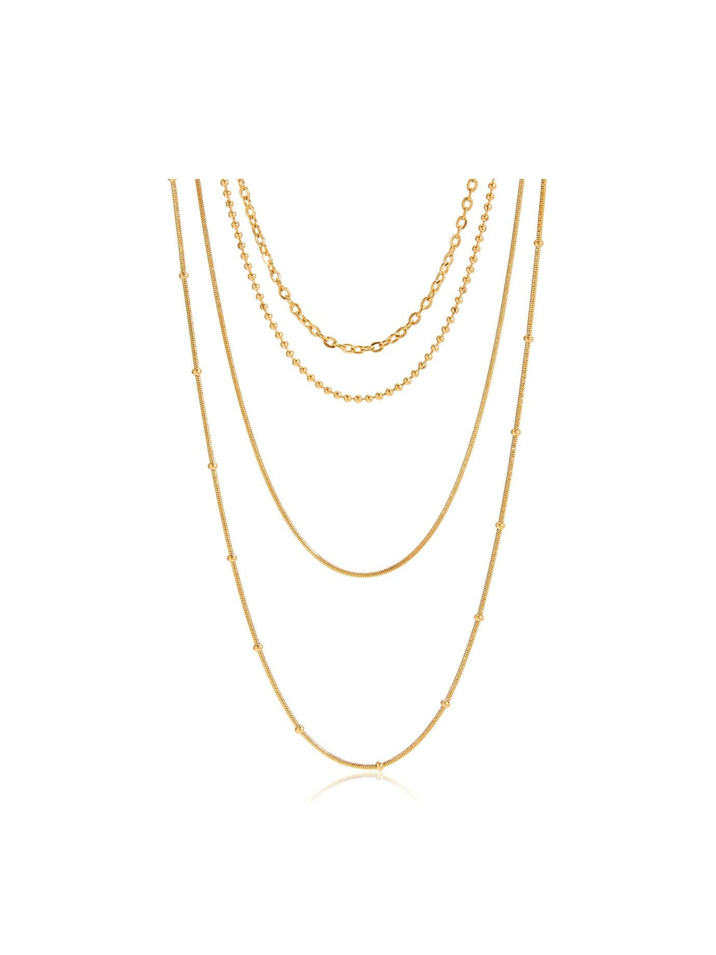 18K gold layered necklace - Courbe et Compagnie