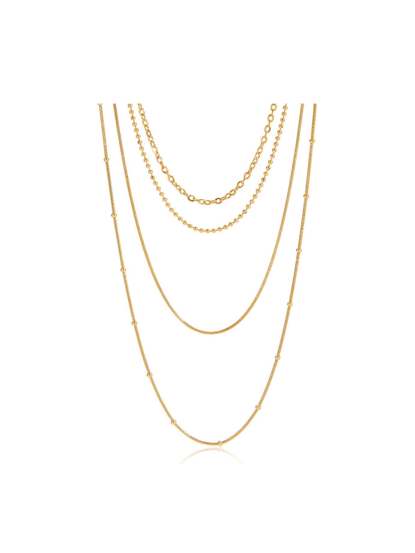 18K gold layered necklace - Courbe et Compagnie