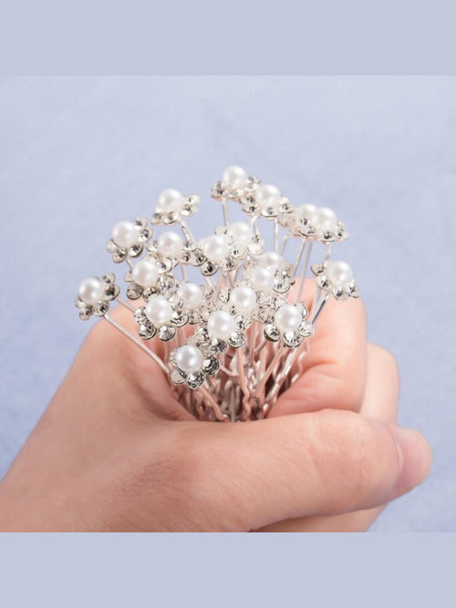 20-Piece Bridal Pearl Hair Pins Set - Courbe et Compagnie