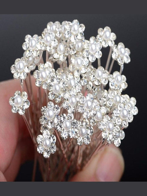 20-Piece Bridal Pearl Hair Pins Set - Courbe et Compagnie