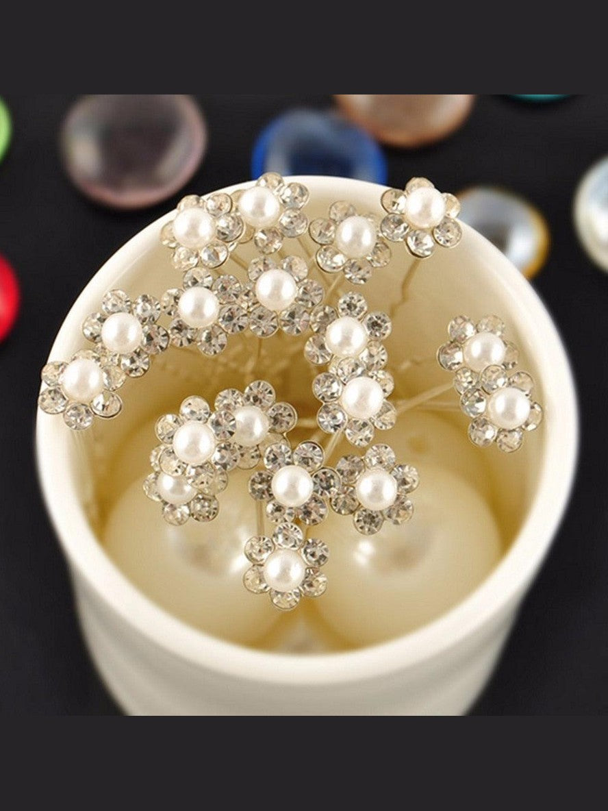 20-Piece Bridal Pearl Hair Pins Set - Courbe et Compagnie