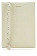 Jil Sander Women Ivory Leather Shoulder Bag