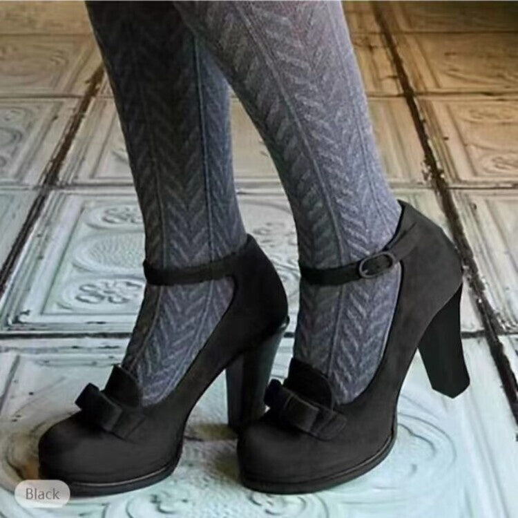 Women's Suede Peep-Toe Stiletto Pumps with Bow & Buckle Ankle Strap | High Heel Dress Shoes