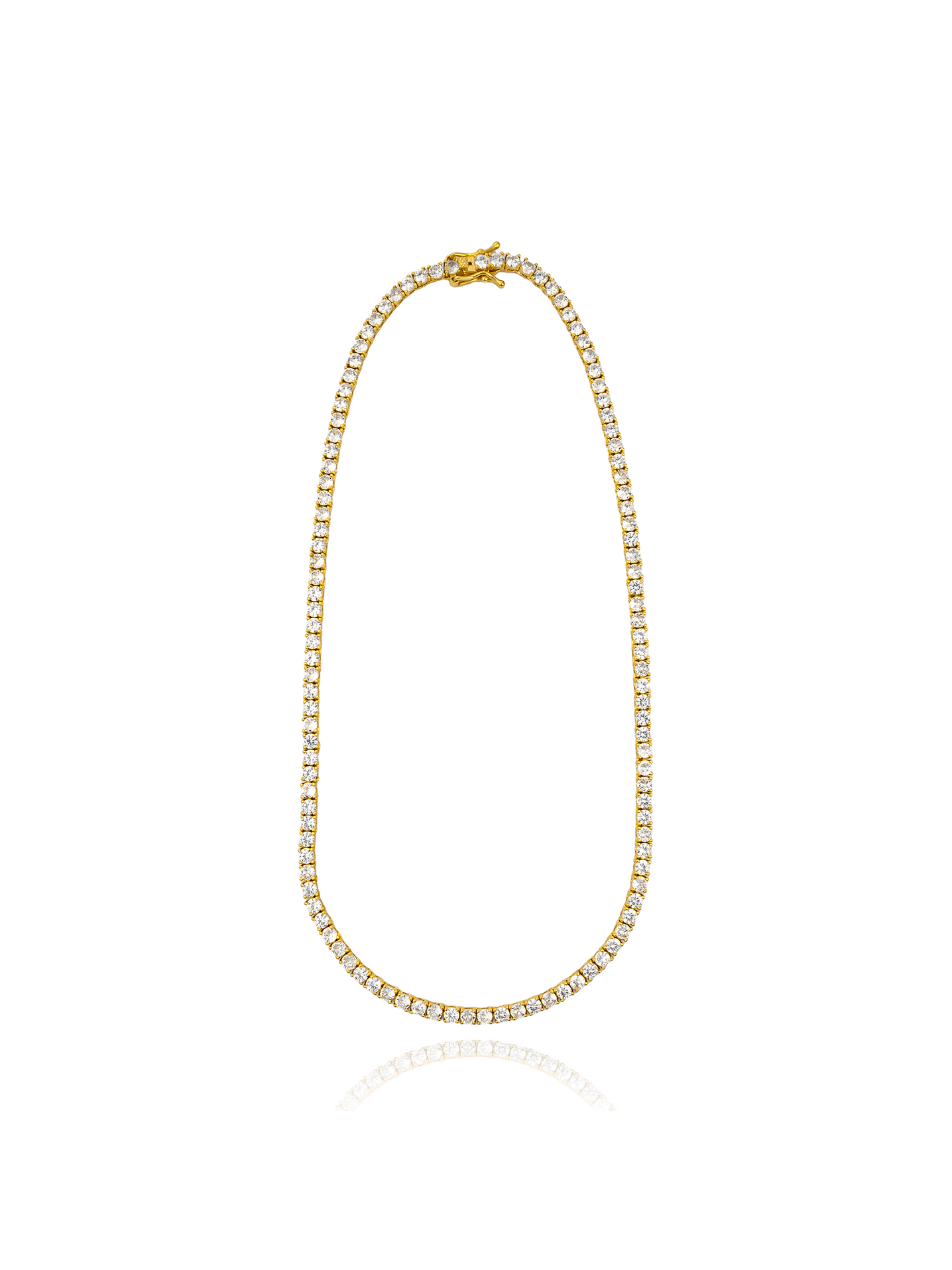 3mm CZ Tennis Necklace (I450/H101) - Courbe et Compagnie