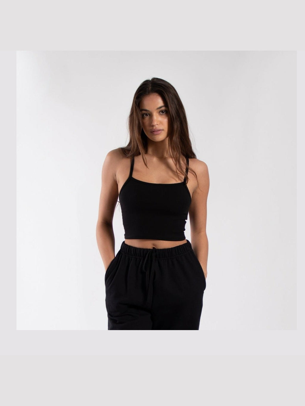 4007 - Women's Cropped Tank - Courbe et Compagnie