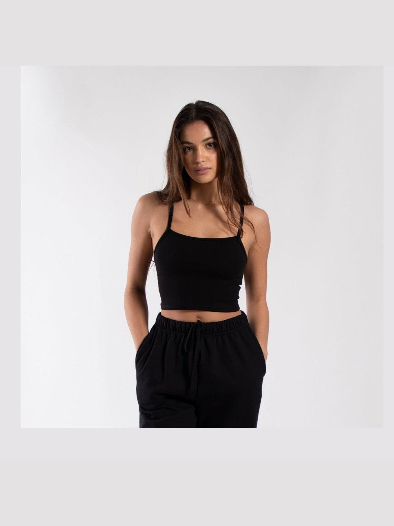 4007 - Women's Cropped Tank - Courbe et Compagnie