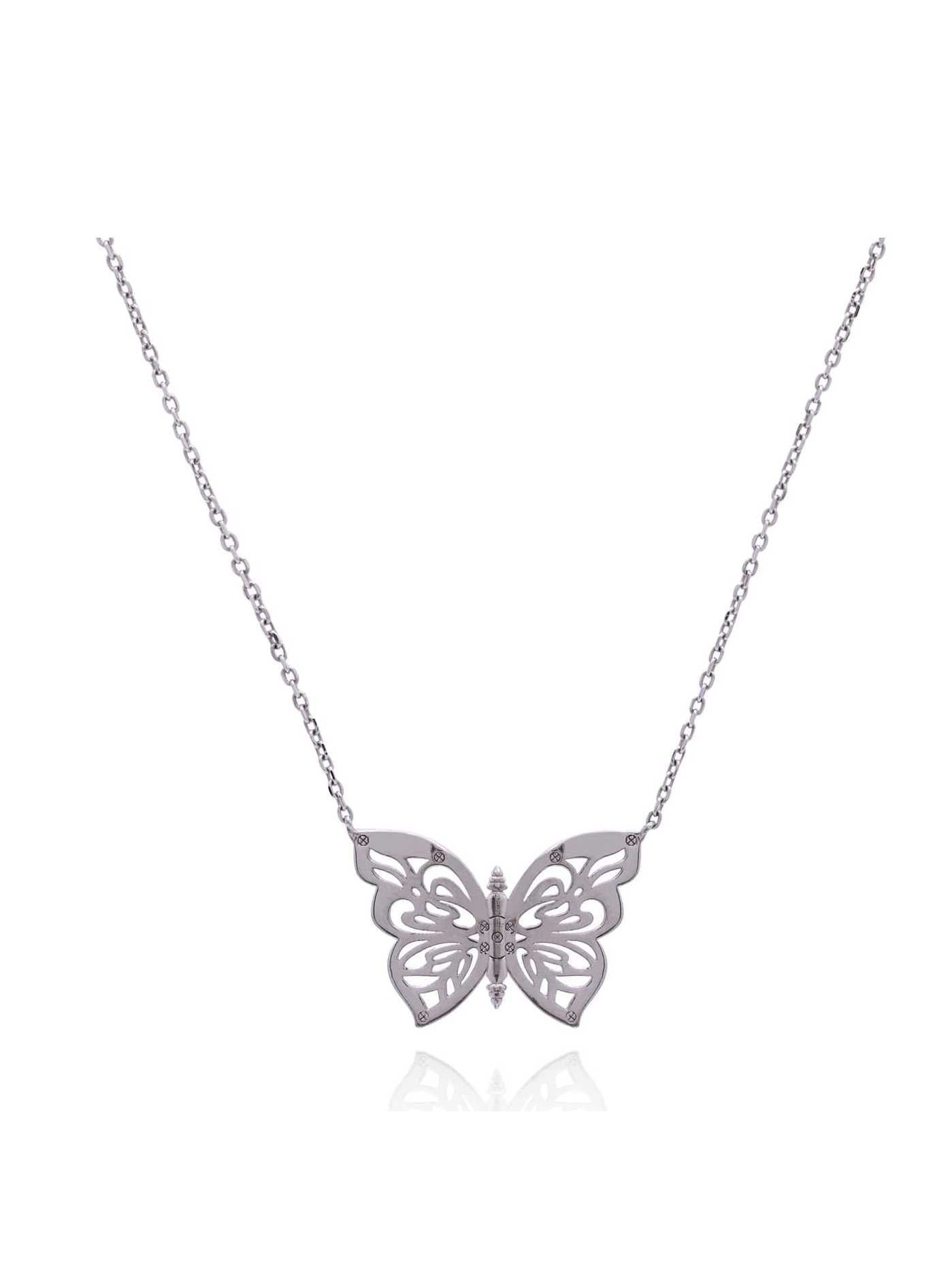 .925 Silver Papillon Butterfly Women's Necklace Jewelry - Courbe et Compagnie