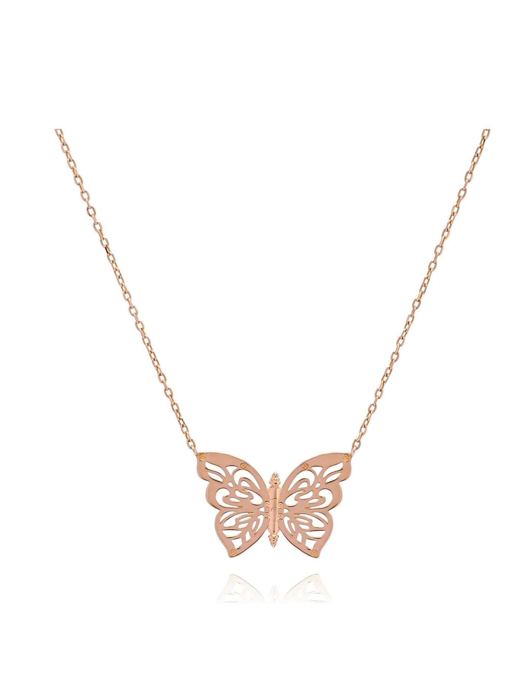 .925 Silver Papillon Butterfly Women's Necklace Jewelry - Courbe et Compagnie