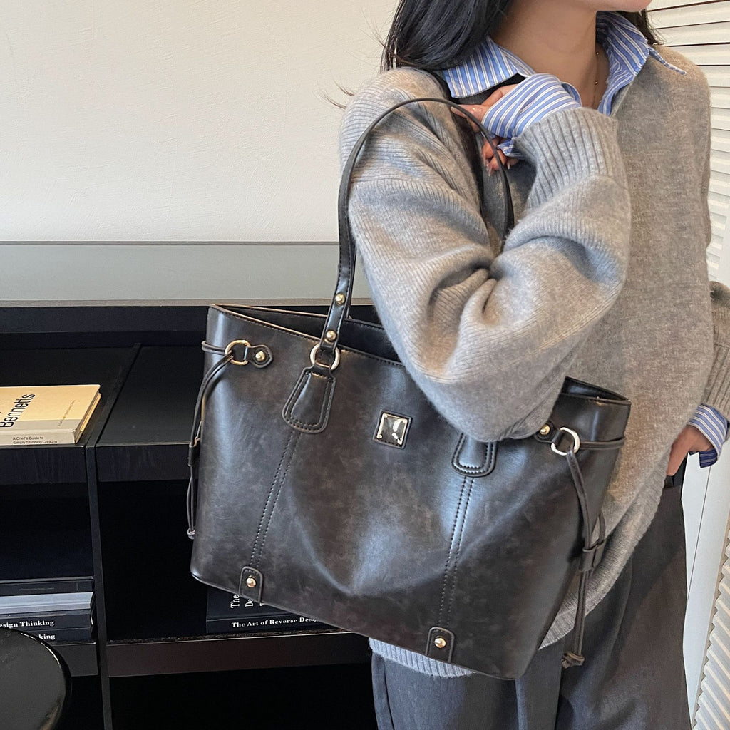 Large-capacity Bucket Tote Bag