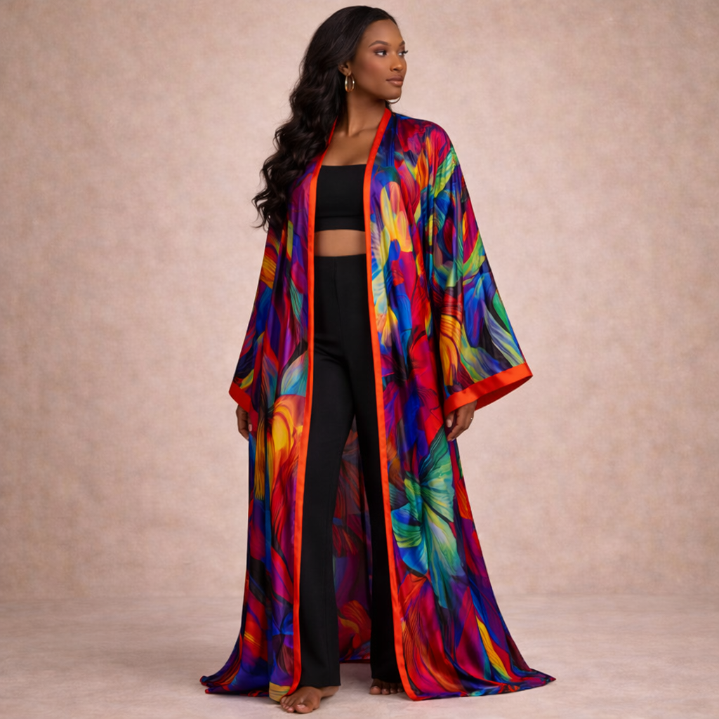 Color Blossom Kimono