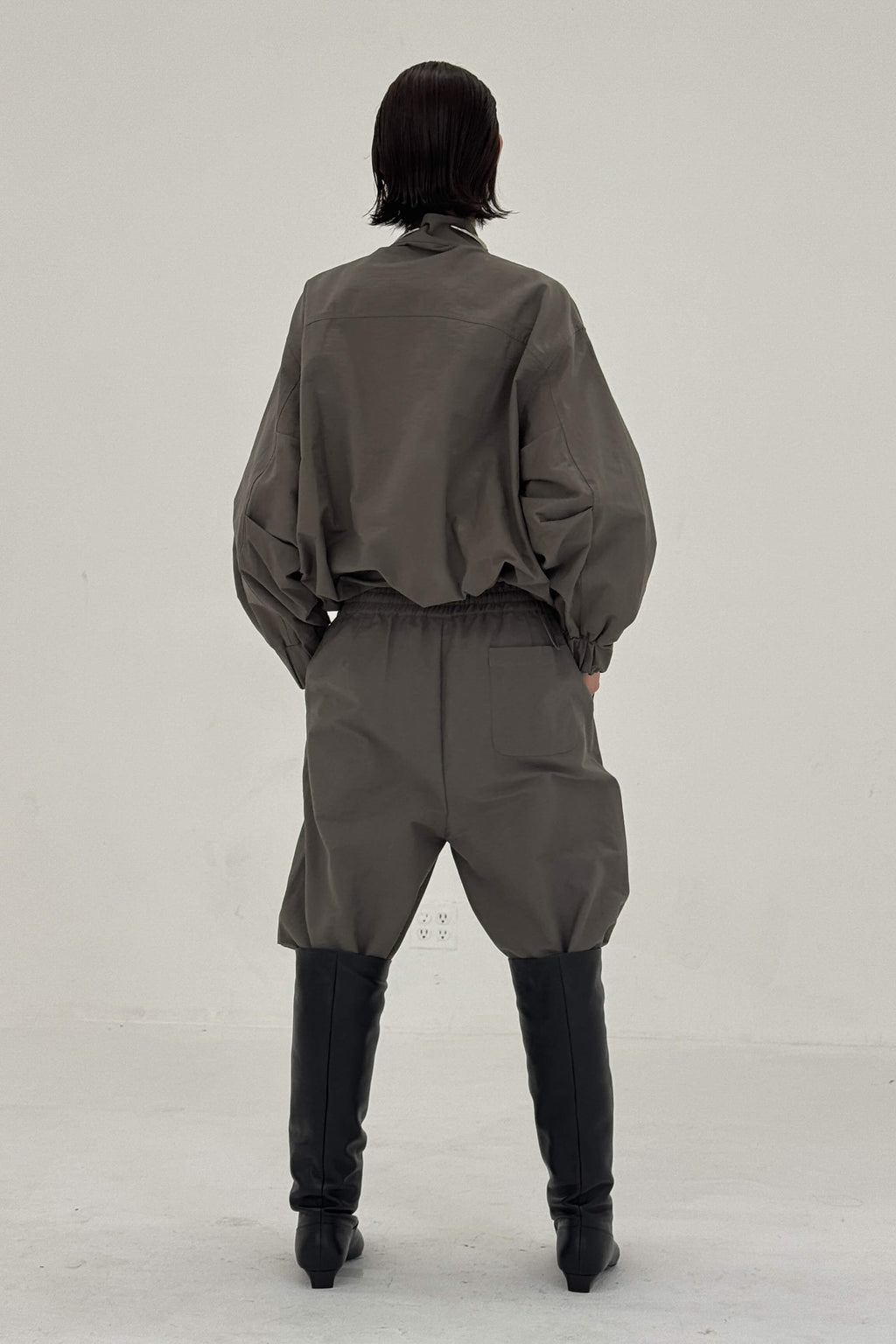 SABLE JACKET IN CHARCOAL