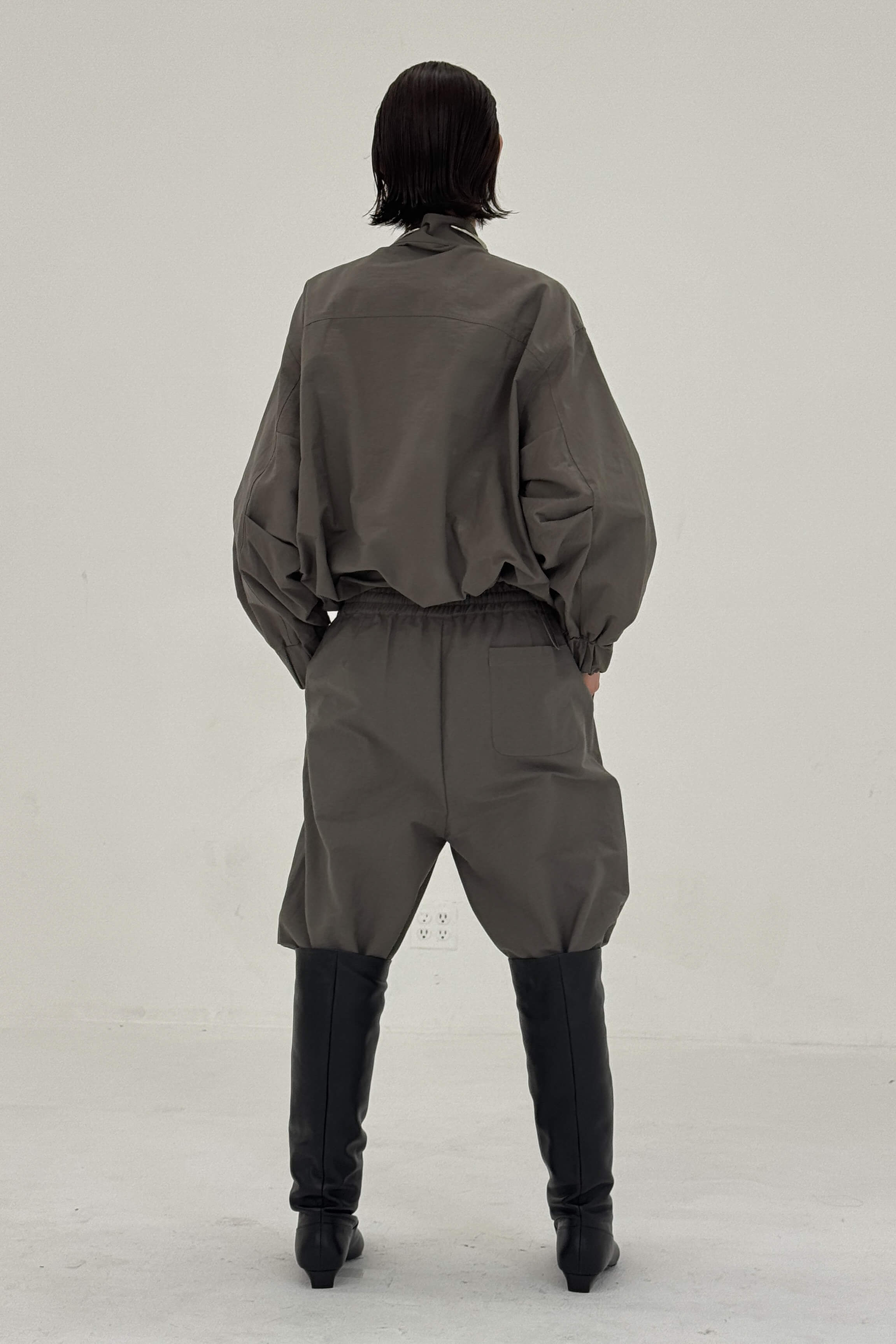 SABLE JACKET IN CHARCOAL
