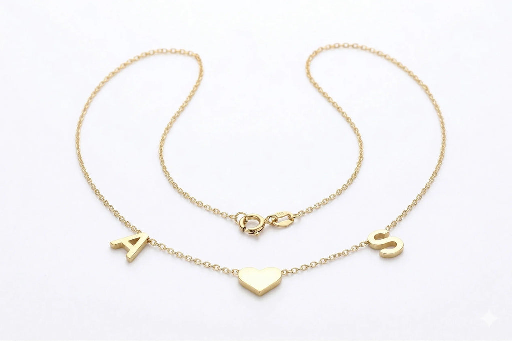 Initial Heart Necklace | Delicate Personalized Jewelry for Women