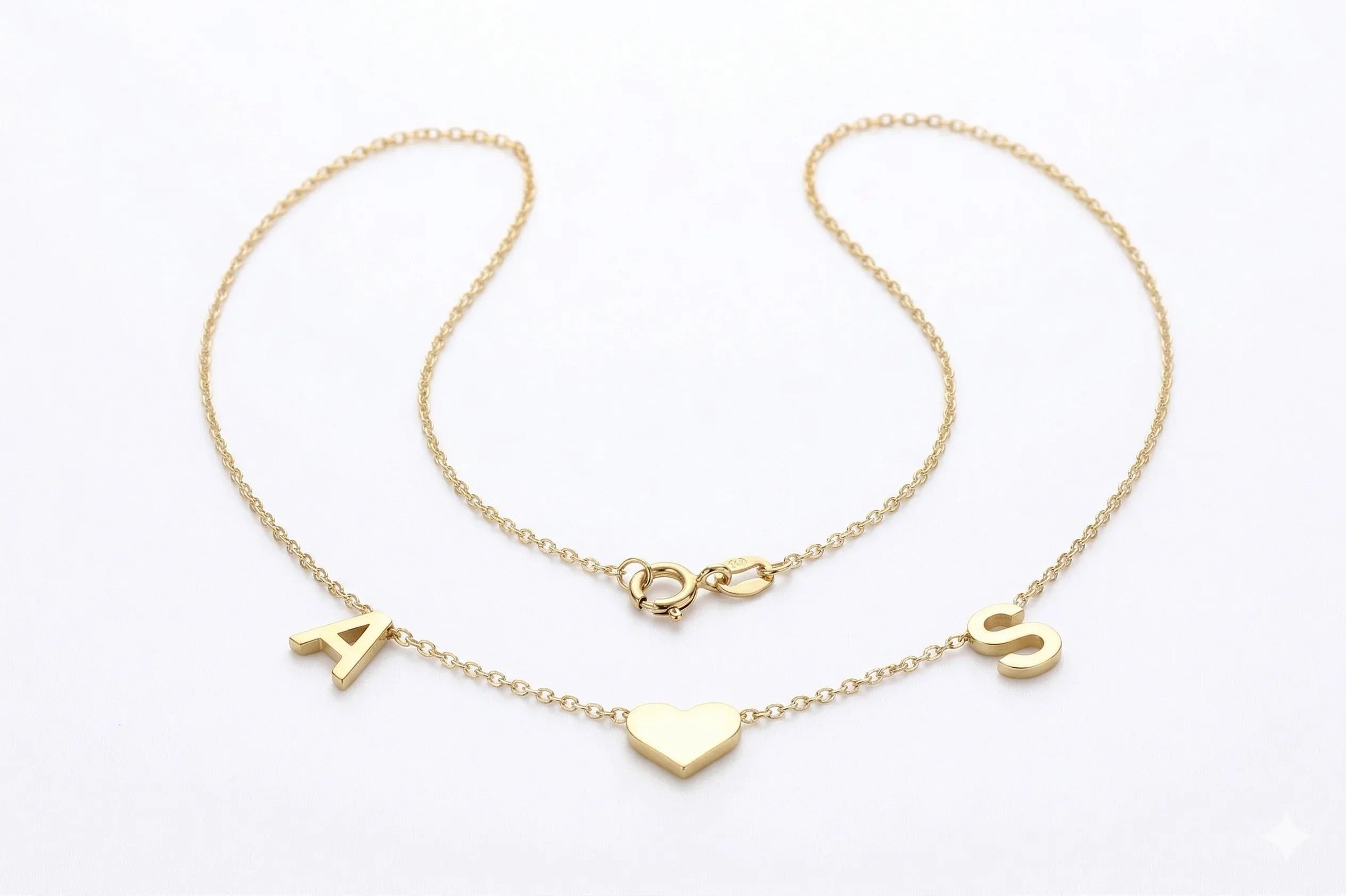 Initial Heart Necklace | Delicate Personalized Jewelry for Women