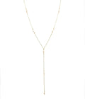 Floating Pearl Y Necklace | Sterling Silver or Gold Filled Pearl Necklace