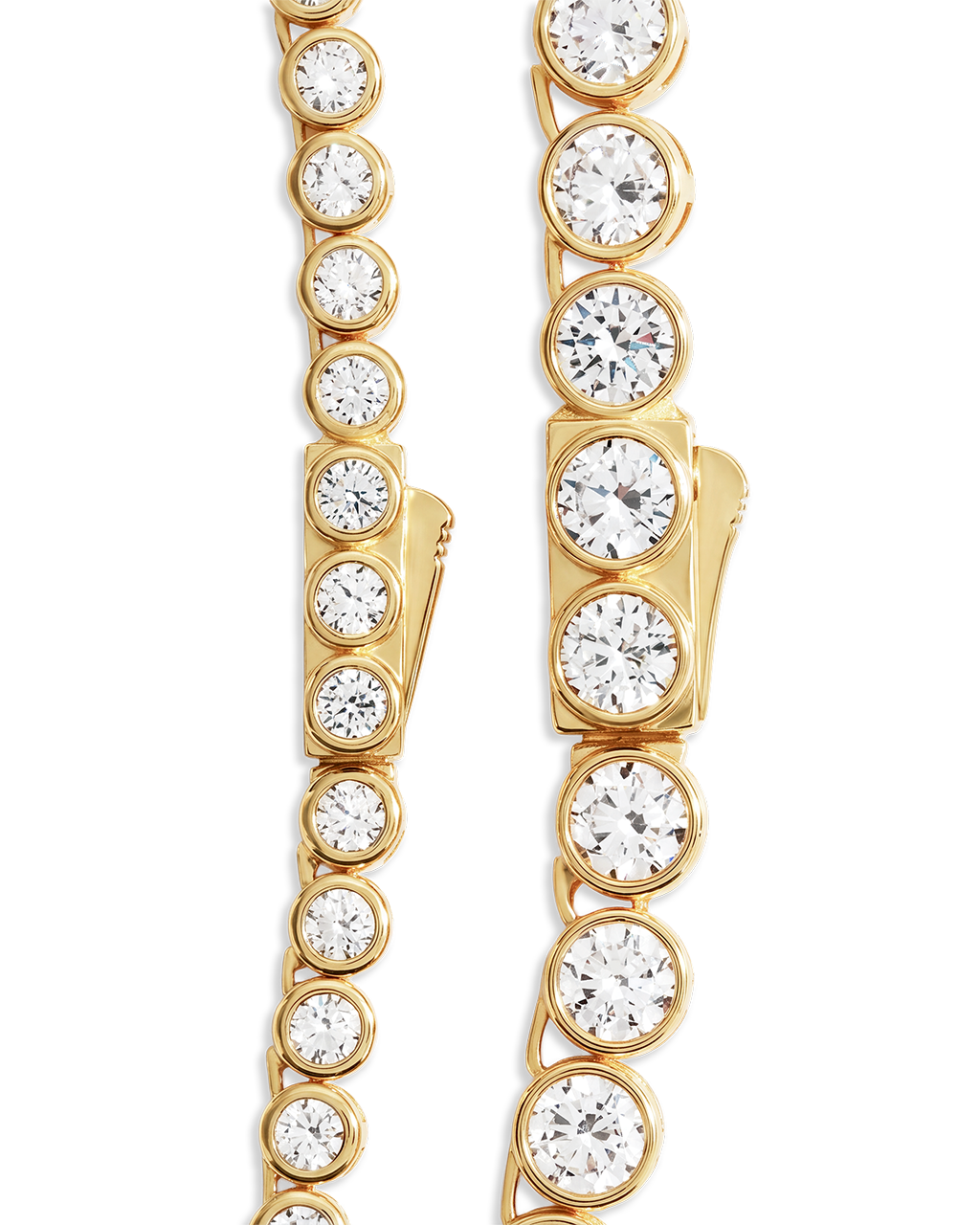 Helene Bezel CZ Tennis Necklace
