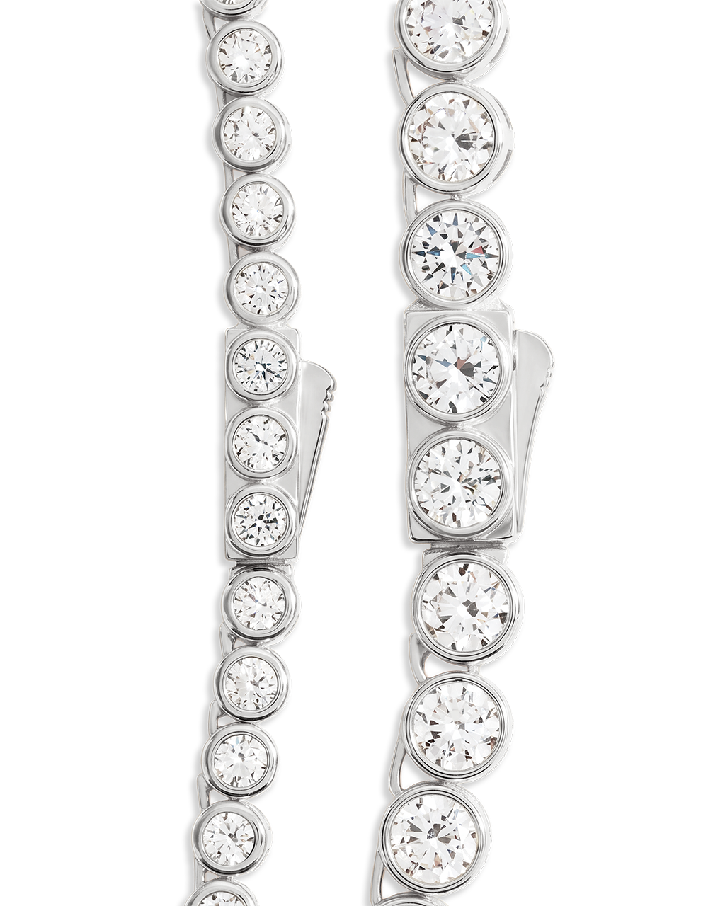 Helene Bezel CZ Tennis Necklace
