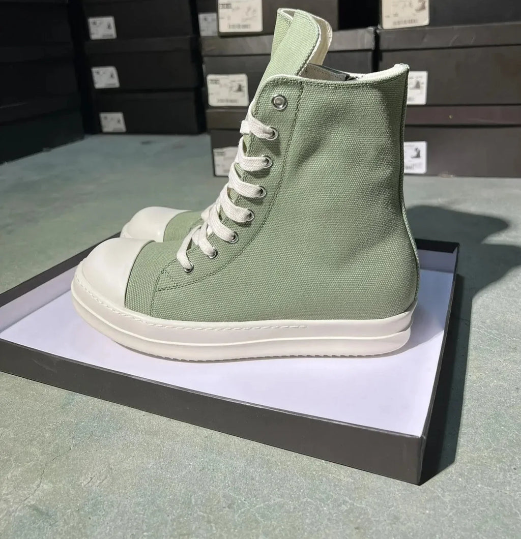 Yachty Lace-Up Flat Canvas Sneakers