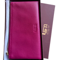 Women's Wallets, Sophia Soft Double Zipper Leather Wallet