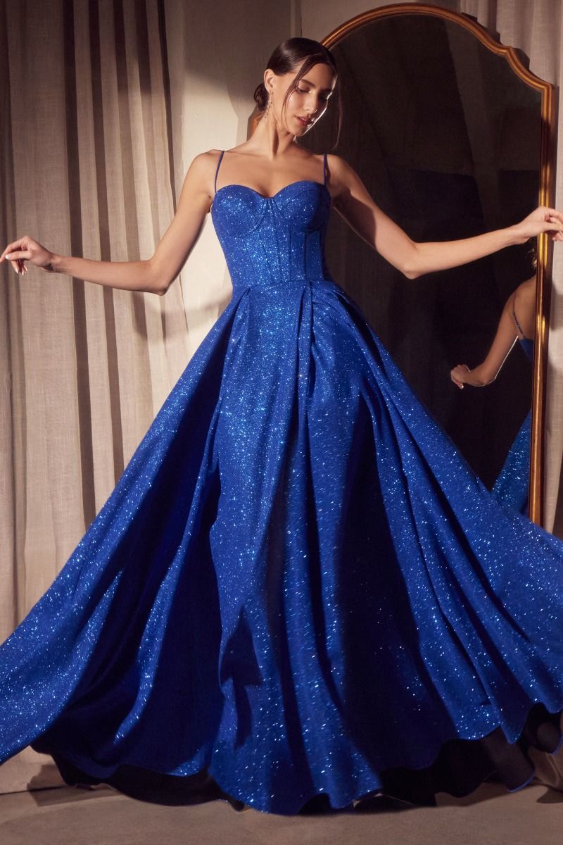 A-Line Dress With Glitter Fabric - Courbe et Compagnie