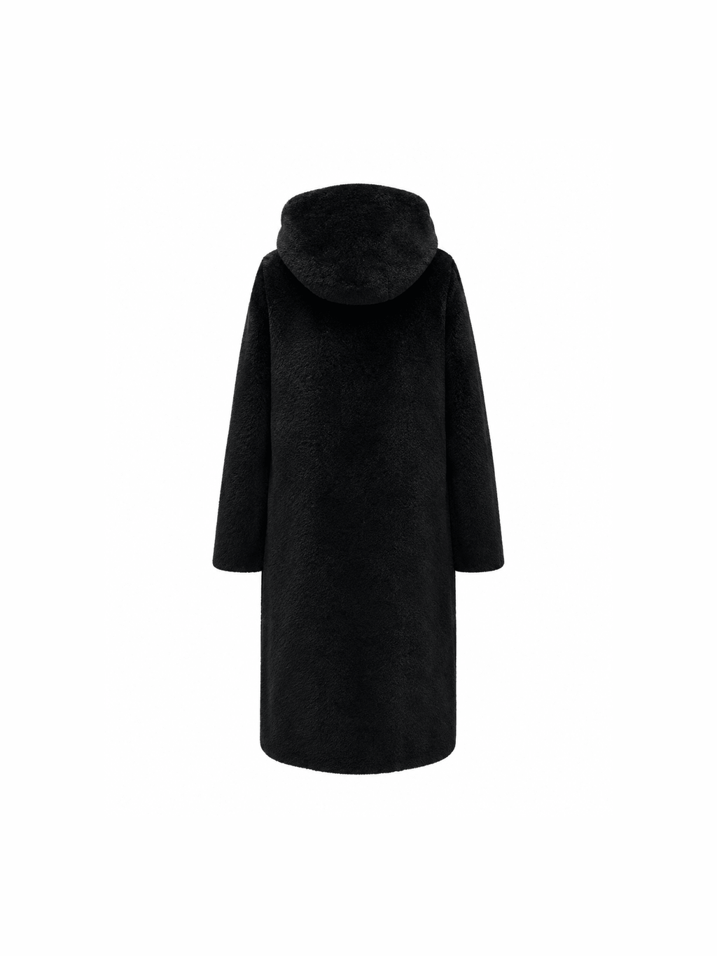 â‡† Reversible Faux Fur & Suede Hooded Coat - Courbe et Compagnie