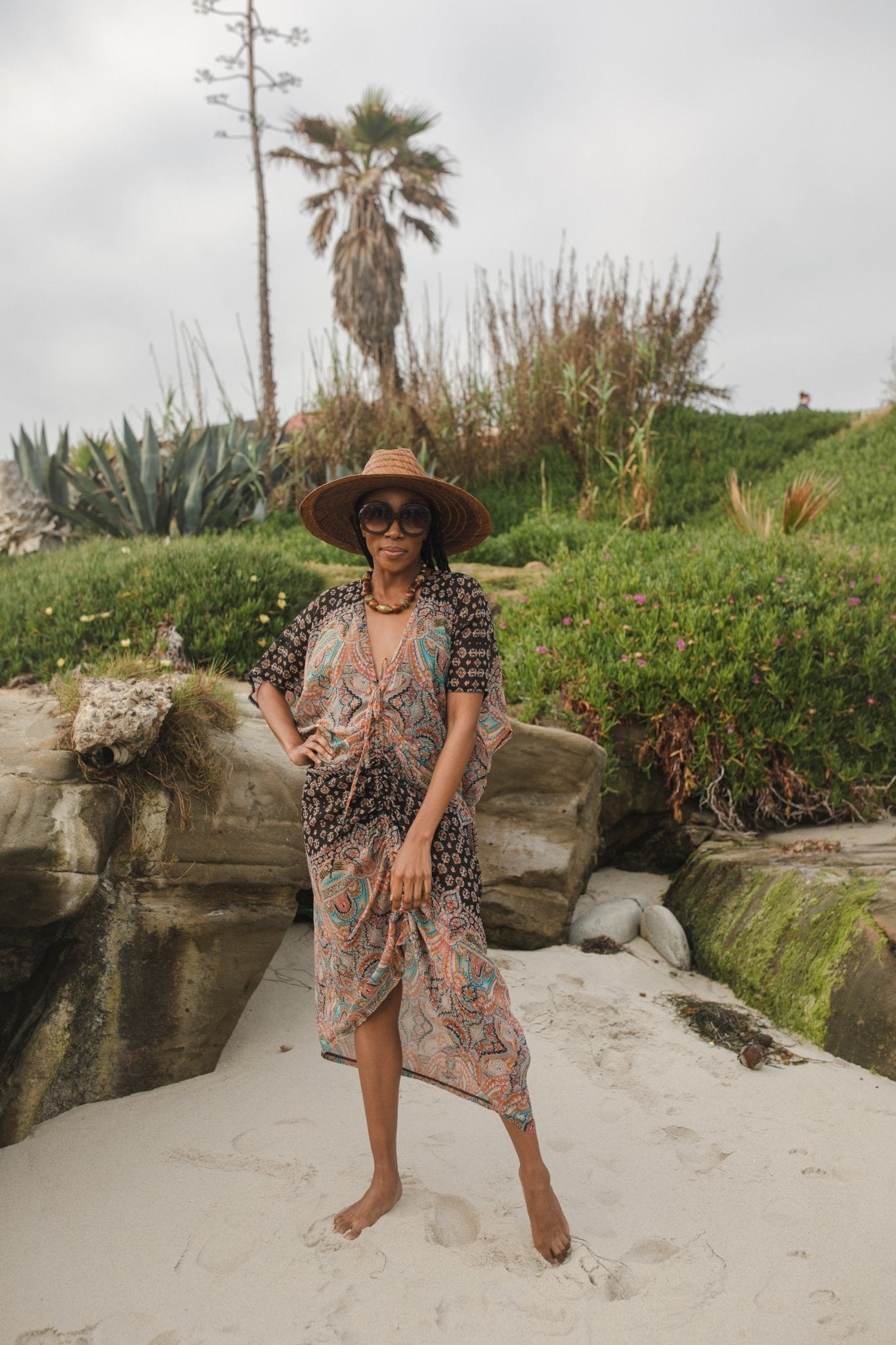 Actius Caftan Kaftan Dress in Taj - Courbe et Compagnie