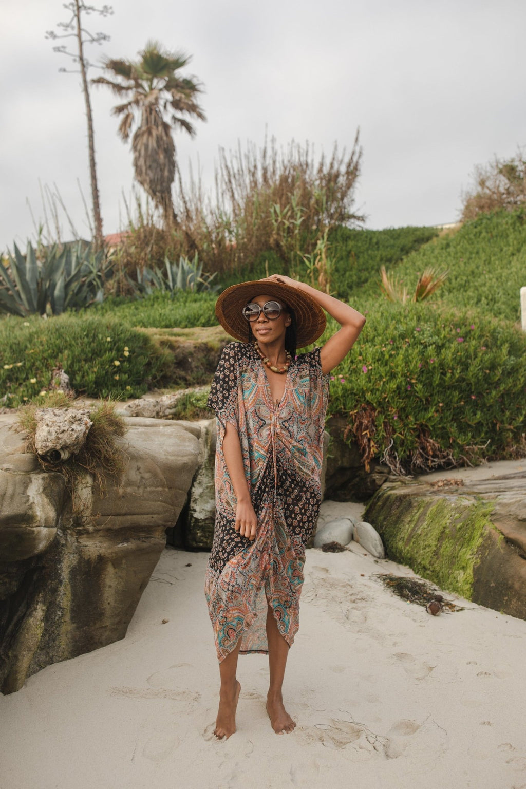 Actius Caftan Kaftan Dress in Taj - Courbe et Compagnie