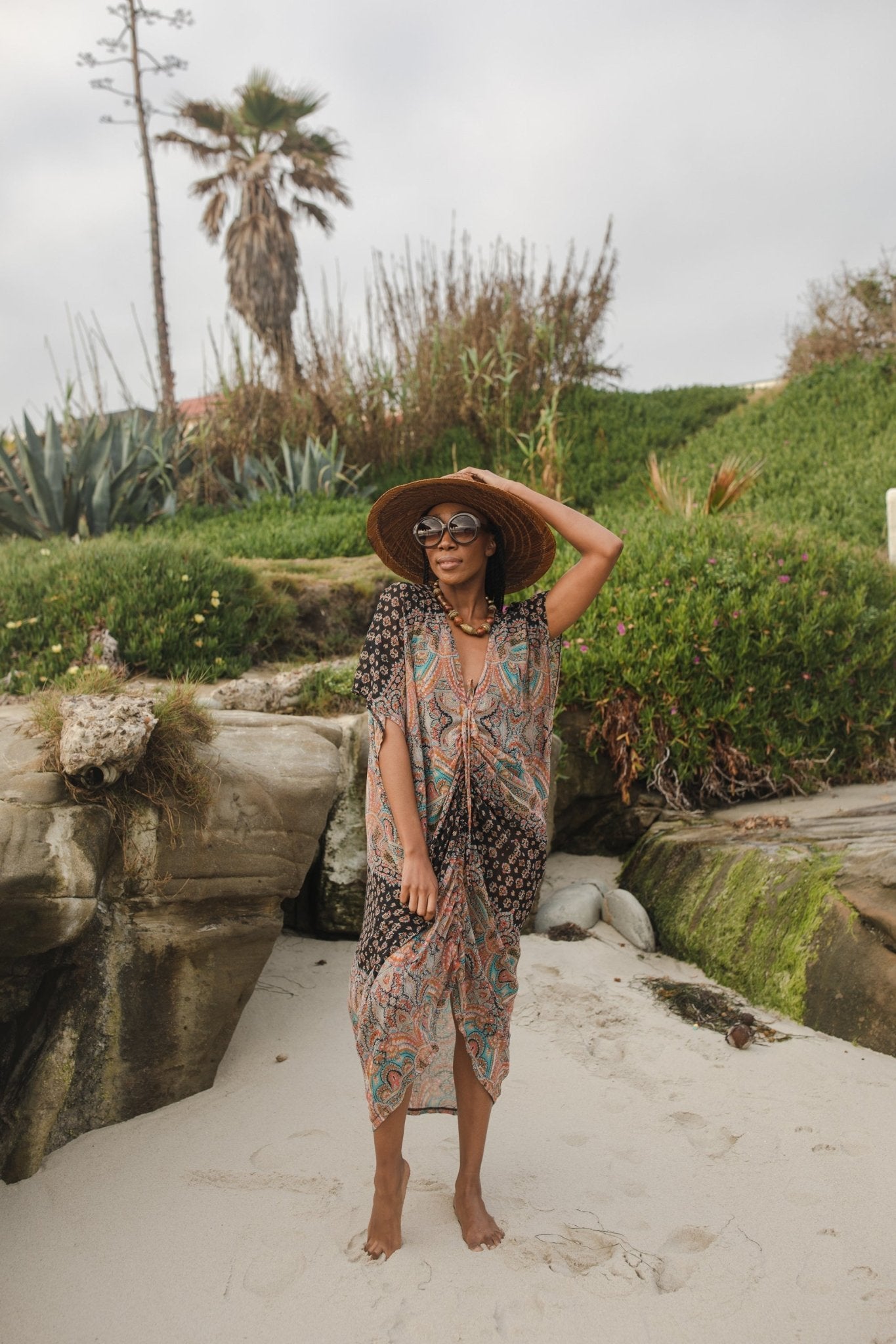 Actius Caftan Kaftan Dress in Taj - Courbe et Compagnie