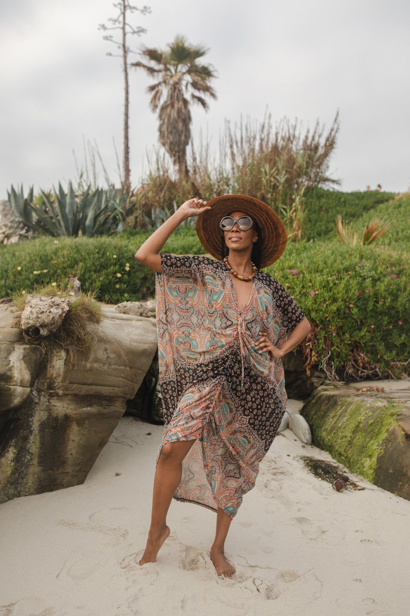 Actius Caftan Kaftan Dress in Taj - Courbe et Compagnie
