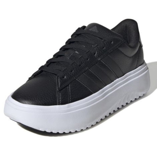 adidas Women's Grand Court Platform (Core Black / Core Black / Carbon) - Courbe et Compagnie