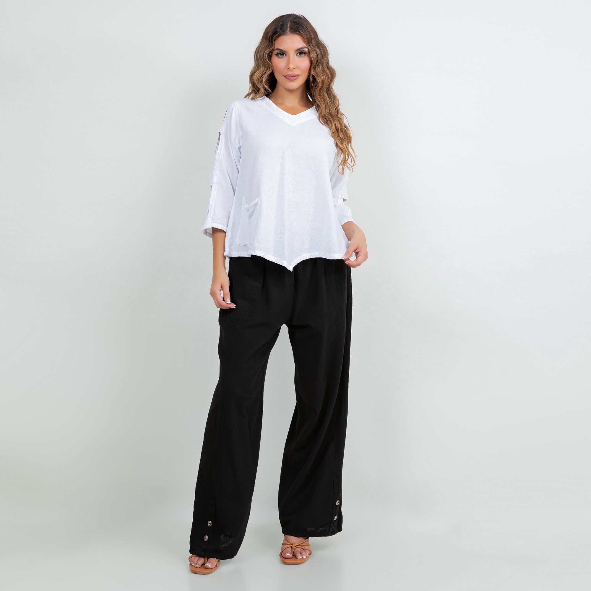 Alexis Pants 100% Cotton Gauze - Courbe et Compagnie