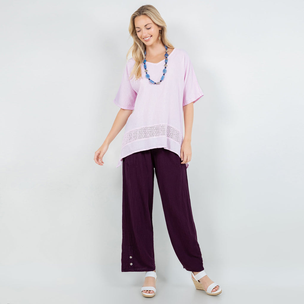 Alexis Pants 100% Cotton Gauze - Courbe et Compagnie