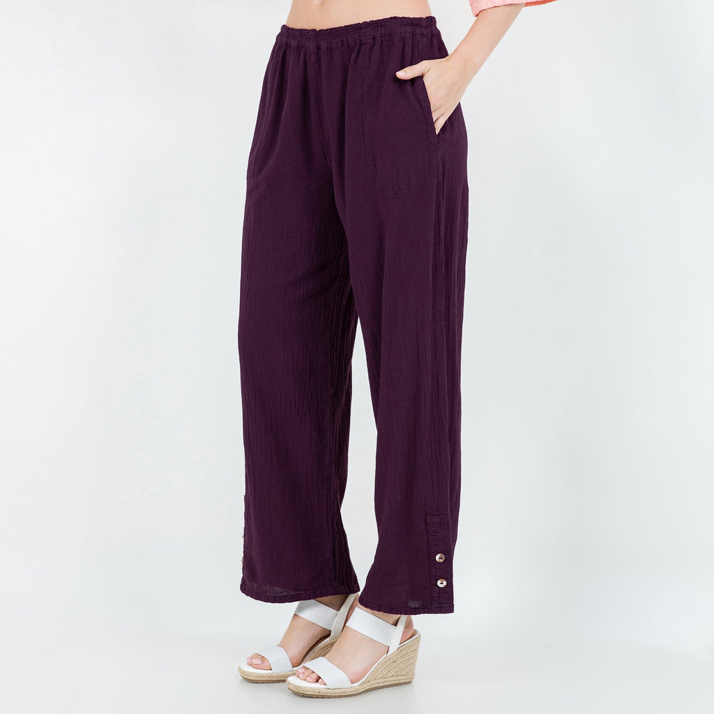 Alexis Pants 100% Cotton Gauze - Courbe et Compagnie