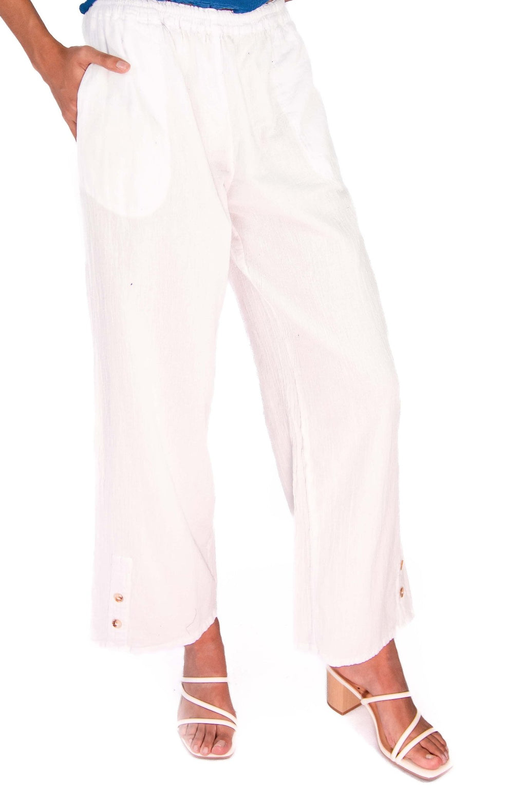 Alexis Pants 100% Cotton Gauze - Courbe et Compagnie