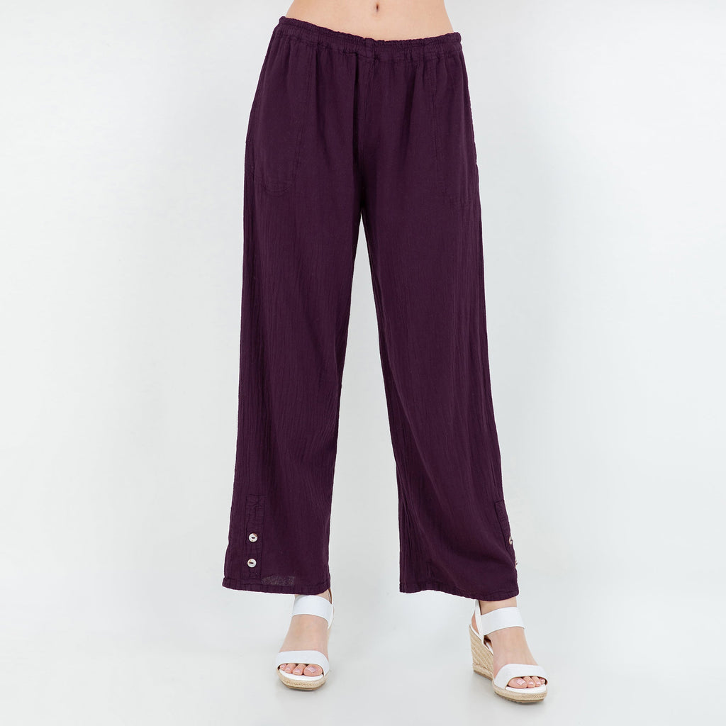Alexis Pants 100% Cotton Gauze - Courbe et Compagnie