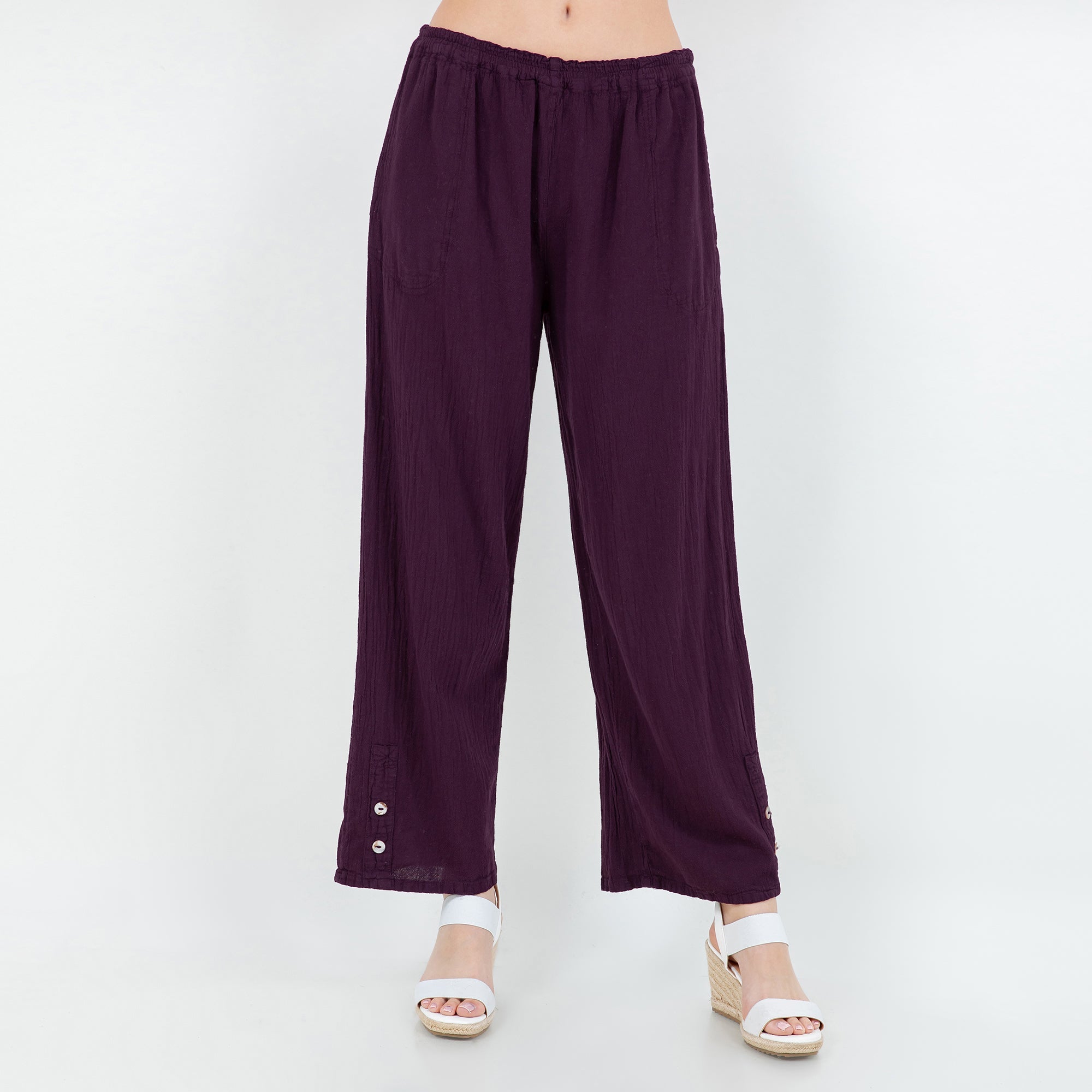 Alexis Pants 100% Cotton Gauze - Courbe et Compagnie