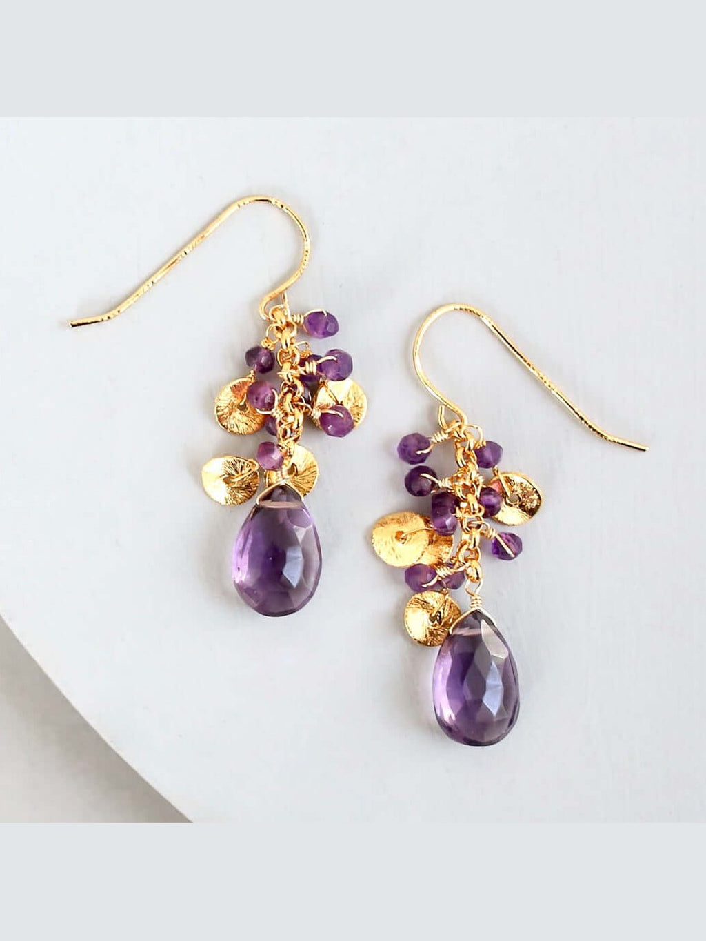 Amethyst Aurora Earrings - Courbe et Compagnie