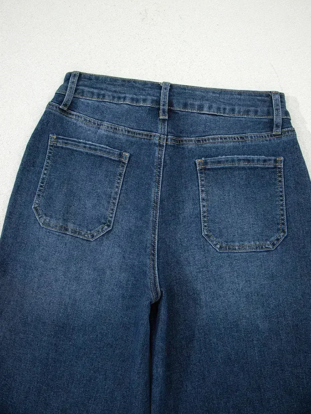 Ashleigh Blue Cropped High Rise Wide Leg Jeans - Courbe et Compagnie