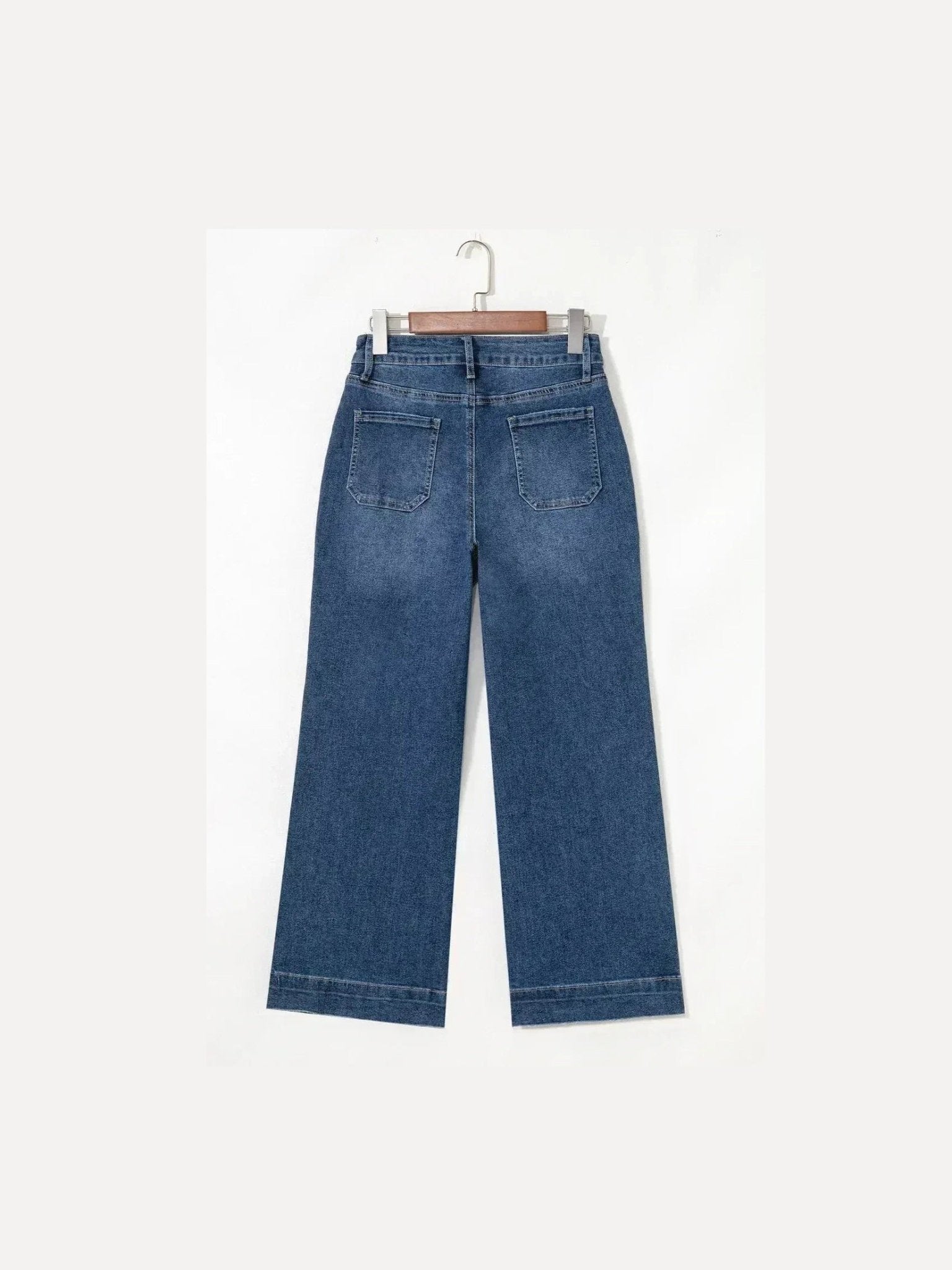 Ashleigh Blue Cropped High Rise Wide Leg Jeans - Courbe et Compagnie