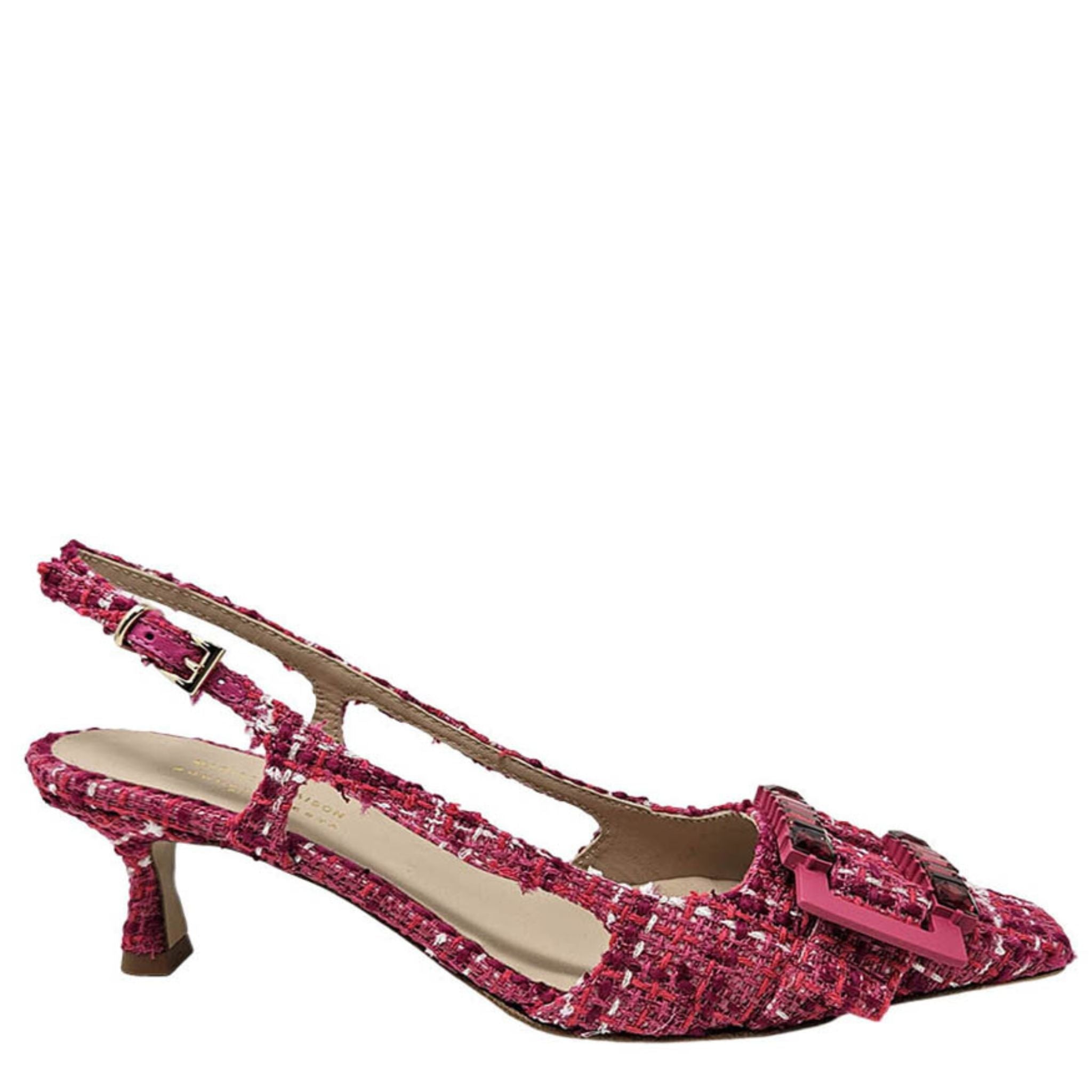 Atena Cherry Heel Slingback - Courbe et Compagnie