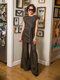 Aura Gold Tunic & Palazzo Pant Set - Courbe et Compagnie