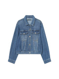 Autumn Winter Women Clothing Design Slimming Fashionable Casual Denim Jacket Coat Women - Courbe et Compagnie