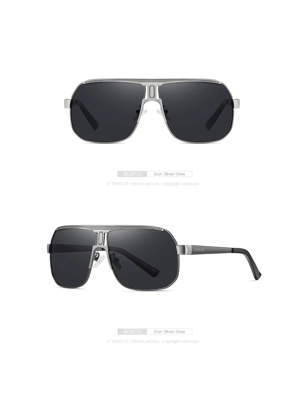 BARCUR Polarized Sports Sunglasses for Men Fashionable Fishing Driving Hiking and Outdoor Eyewear UV400 Protection Gradient Lenses - Courbe et Compagnie