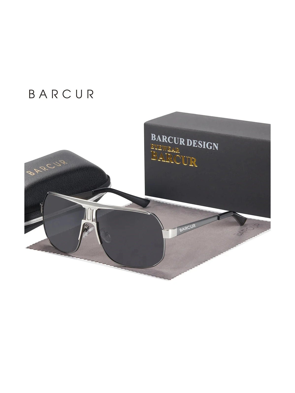 BARCUR Polarized Sports Sunglasses for Men Fashionable Fishing Driving Hiking and Outdoor Eyewear UV400 Protection Gradient Lenses - Courbe et Compagnie